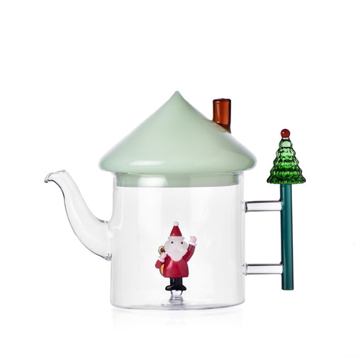 Theepot Santa Claus groen handvat 1L - Theepotten - Ichendorf Milano
