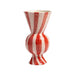 Vaas rhombic rood 29,5cm - Vazen - &Klevering