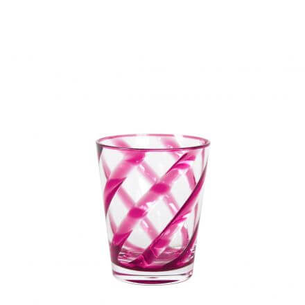 Wasserglas Himbeere transparent Spirale 11cm - aus Melamin gefertigt - Wassergläser - Fiorirà un Giardino