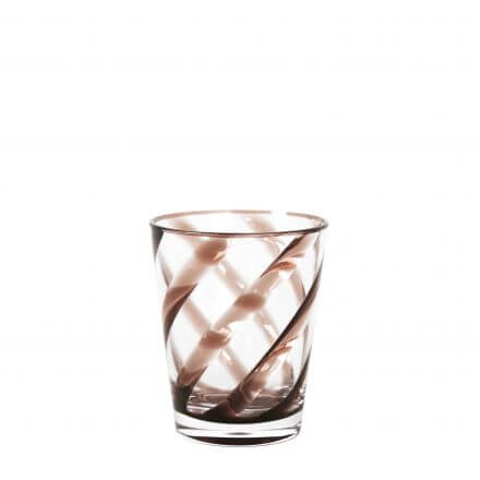 Wasserglas rostig transparent Spirale 11cm - aus Melamin gefertigt - Wassergläser - Fiorirà un Giardino