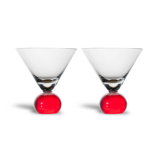 Waterglazen Spice Red (set van 2) - Waterglazen - Byon
