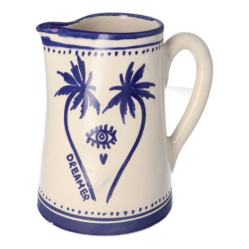 Waterkaraf Palmtree Blue & White - Karaffen - Dreamer Collectives
