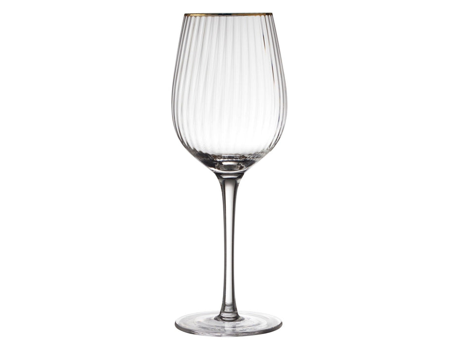 Weinglas Rotwein Palermo Goldrand (4er Set) - Weingläser - Lyngby Glas