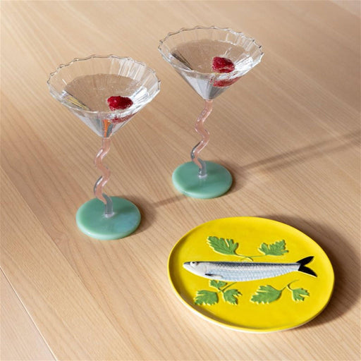 Weingläser Curve Pink (2er Set) - Weingläser - &Klevering