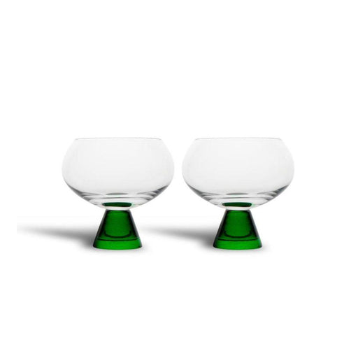 Weingläser Set Indy grün (2er Set) - Weingläser - Byon