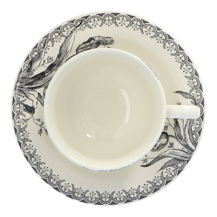 Breakfast cup and saucer Tulipes (set of 2)
