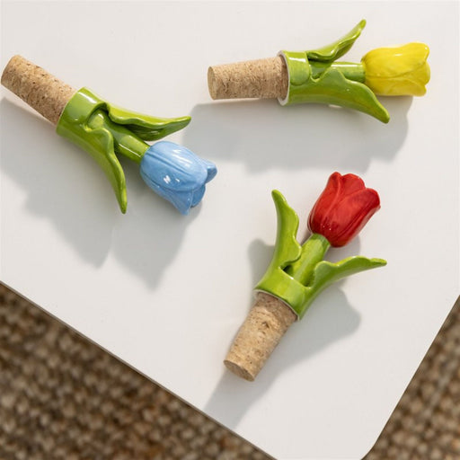 Blue Tulip bottle stopper - Bottle stoppers - &Klevering