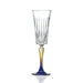 Champagne glass Calici Gipsy (set of 6) RCR Crystal - -. FOODIES IN HEELS