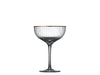 Champagne glass Palermo gold rim (set of 4) Lyngby Glas - -. FOODIES IN HEELS