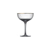 Champagne glass Palermo gold rim (set of 4) - Wine glasses - Lyngby Glas