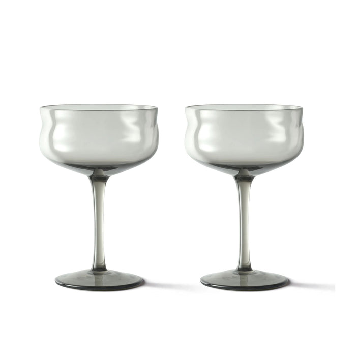 Coupe glazen Swirl Mist (set van 2) - Wijnglazen - Paveau
