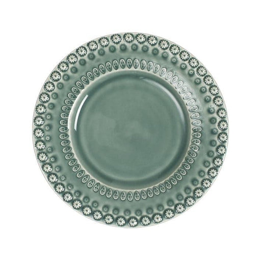 Daisy breakfast plate 22cm Cement (set of 2) - Small plates - PotteryJo