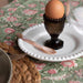 Daria cake plate 18cm Cotton White Shiny (set of 2) - Small plates - PotteryJo