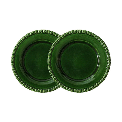 Daria breakfast plate 22cm Moss (set of 2) - Small plates - PotteryJo
