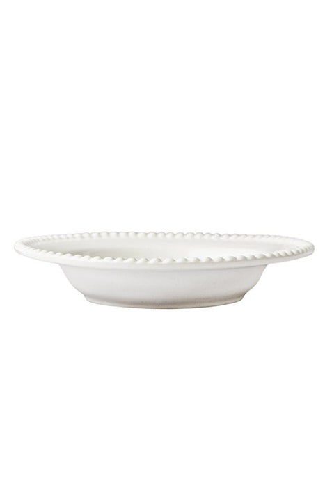 Daria soup plate 26cm Cotton White Shiny (set of 2) - Deep plates - PotteryJo