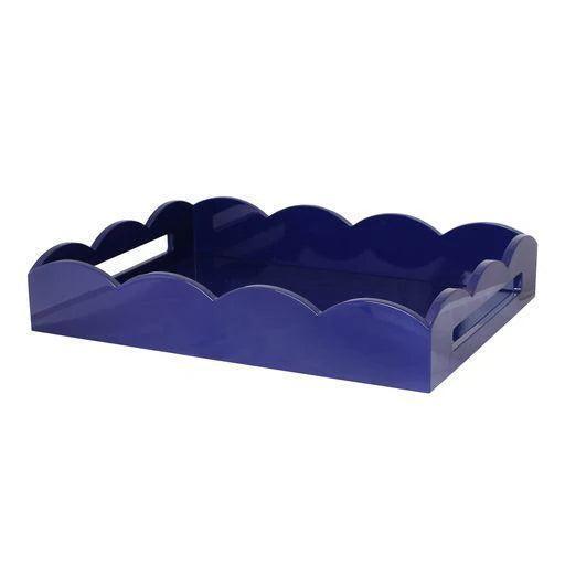 Tray Navy Sint - scallop rectangle 43cm - bowls - Addison Ross