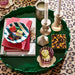 Tray Racing Green Saint - scallop round 50cm - bowls - Addison Ross