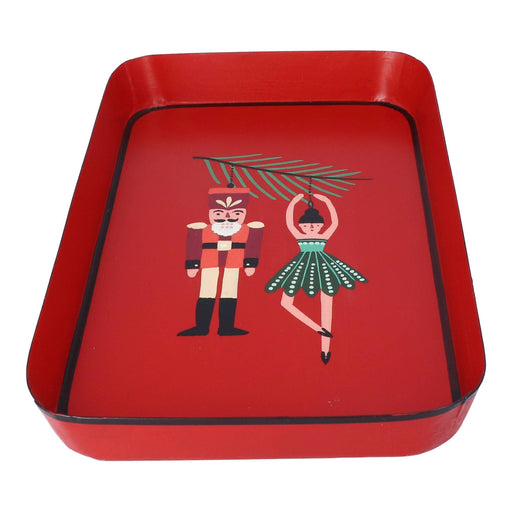 Tray rectangle hand-painted 32cm Christmas Les Ottomans - FOODIES IN HEELS