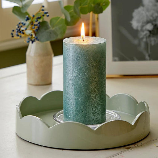 Tray Sage Saint - scallop round 20cm - bowls - Addison Ross
