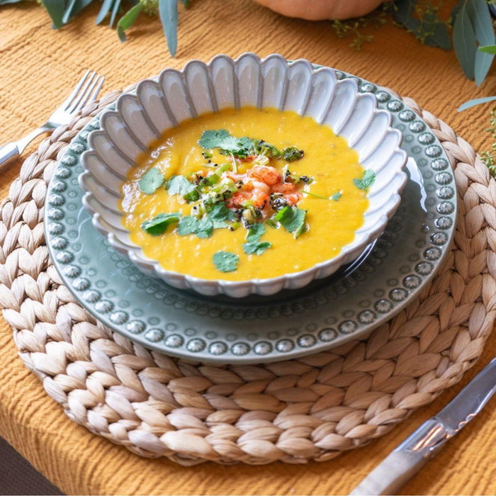 Deep plate Nuance White Lotus 22cm - Deep plates - SP Collection