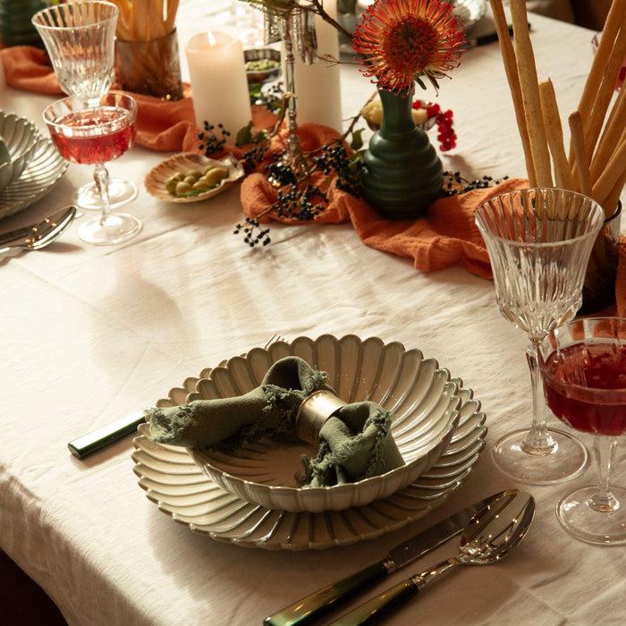 Deep plate Nuance White Lotus 22cm - Deep plates - SP Collection