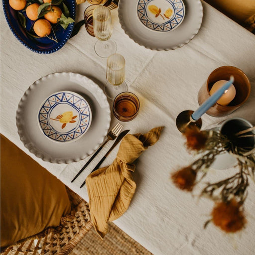 Dinner plate Complements Twist stone 28cm - Dinner plates - Nosse