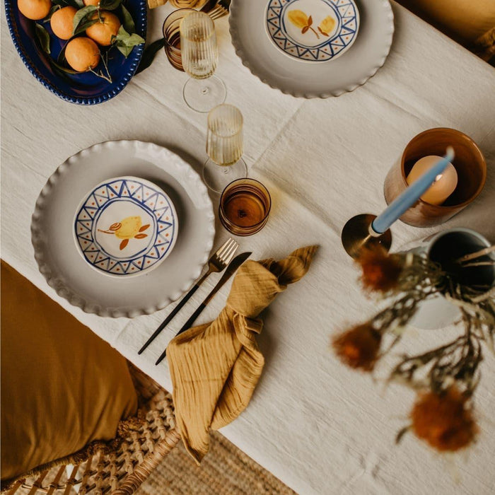 Dinner plate Complements Twist stone 28cm - Dinner plates - Nosse
