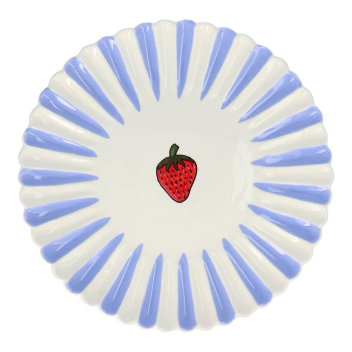 Dinner Plate Coquille Strawberry 28cm Dishes & Deco - FOODIES IN HEELS