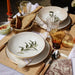 Dinner plate Edge Ivory Gold 28cm - Dinner plates - Nosse