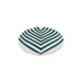 Dinner plate with chevron pattern teal 27cm Casa Cubista - FOODIES IN HEELS