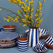 Dinner plate with narrow stripe pattern blue 27cm Casa Cubista - FOODIES IN HEELS
