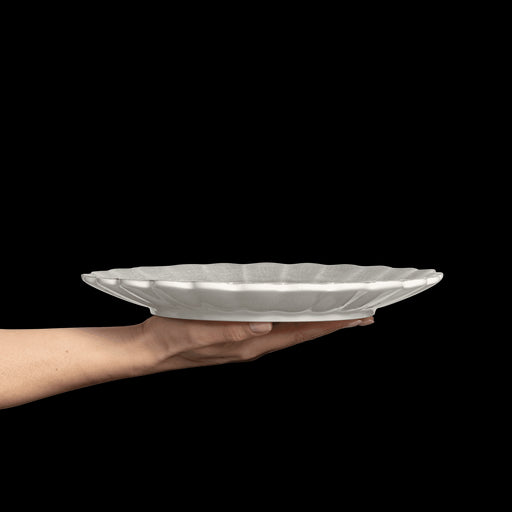 Dinner plate Oyster 28cm gray - Dinner plates - Mateus