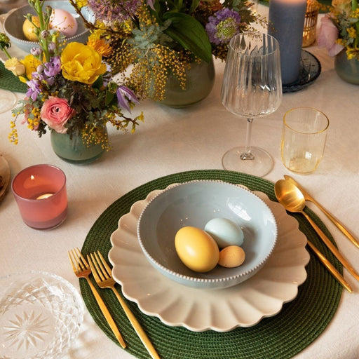 Dinner plate Oyster 28cm sand - Dinner plates - Mateus