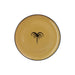 Dinner plate palm tree honey yellow smooth rim 25,5cm - Dinner plates - Enza Fasano