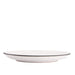 Dinner plate palm tree white black Pizzolato 25,5cm Enza Fasano - -. FOODIES IN HEELS