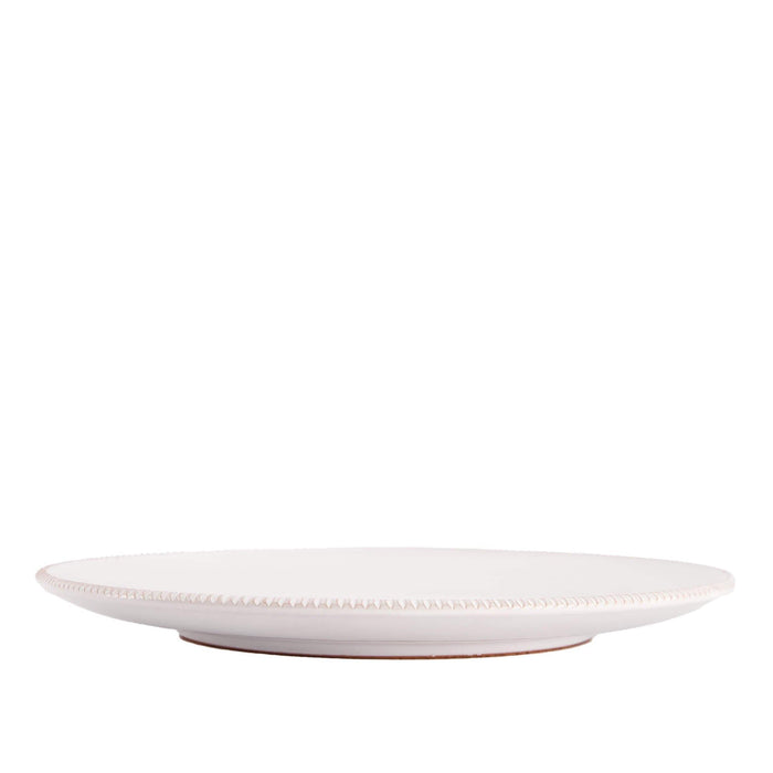 Dinner plate Pizzolato Bianco 28,5cm Enza Fasano - -. FOODIES IN HEELS