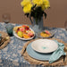 Dinner plate Pizzolato Powder blue 28,5cm - Dinner plates - Enza Fasano