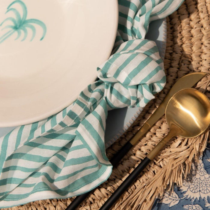 Dinner plate Pizzolato Powder blue 28,5cm - Dinner plates - Enza Fasano