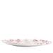 Dinner plate check pattern white brown smooth rim 28,5cm Enza Fasano - FOODIES IN HEELS