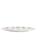 Dinner plate checkered pattern white green smooth rim 28,5cm Enza Fasano - FOODIES IN HEELS