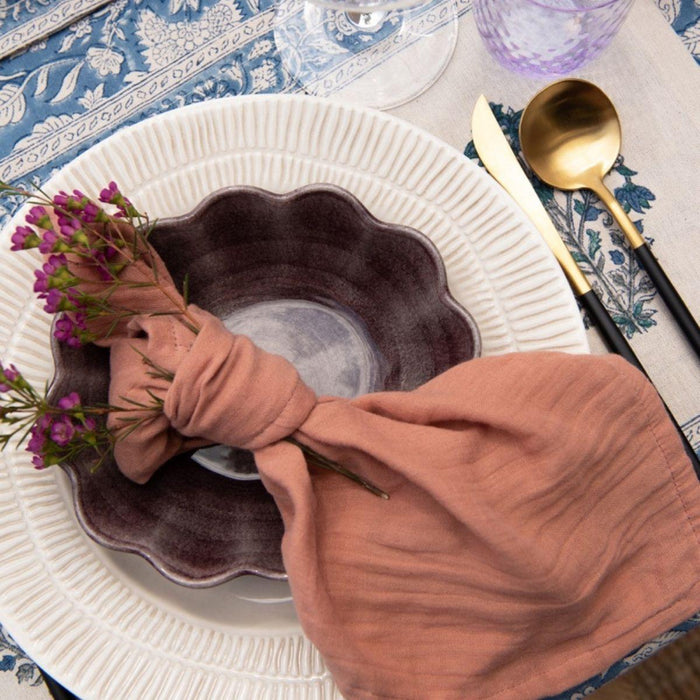Dinner plate Stripes 28cm sand - Dinner plates - Mateus