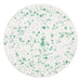 Dinner plate white green splashes smooth edge Smammriato 28,5cm - Dinner plates - Enza Fasano