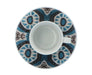 Espresso cup and saucer Ikat porcelain blue white Les Ottomans - -. FOODIES IN HEELS