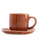 Espresso cup and saucer Svelte terracotta Nosse - -. FOODIES IN HEELS