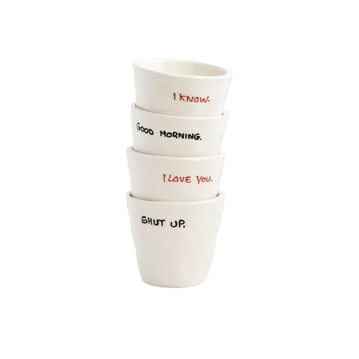 Espressokop Shut Up 5,5cm - Kopjes - Anna + Nina