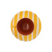 Espresso cup and saucer horizontal stripe yellow (set of 2) Casa Cubista - -. FOODIES IN HEELS