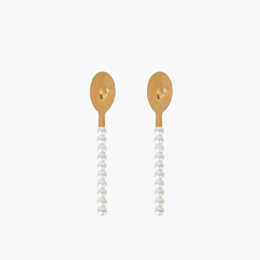 Pastry spoons pearl in set of 2 Spoon Club - FOODIES IN HEELS