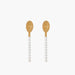 Pastry spoons pearl in set of 2 Spoon Club - FOODIES IN HEELS