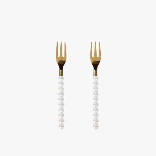 Cake forks pearl in set of 2 Spoon Club - FOODIES IN HEELS