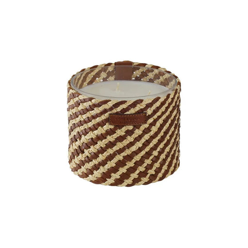 Geurkaars Bougie Raphia Cuir Noria Medium - Kaarsen - Côté Bougie